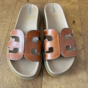 Sam Edelman Valero Slide Sandal in Saddle